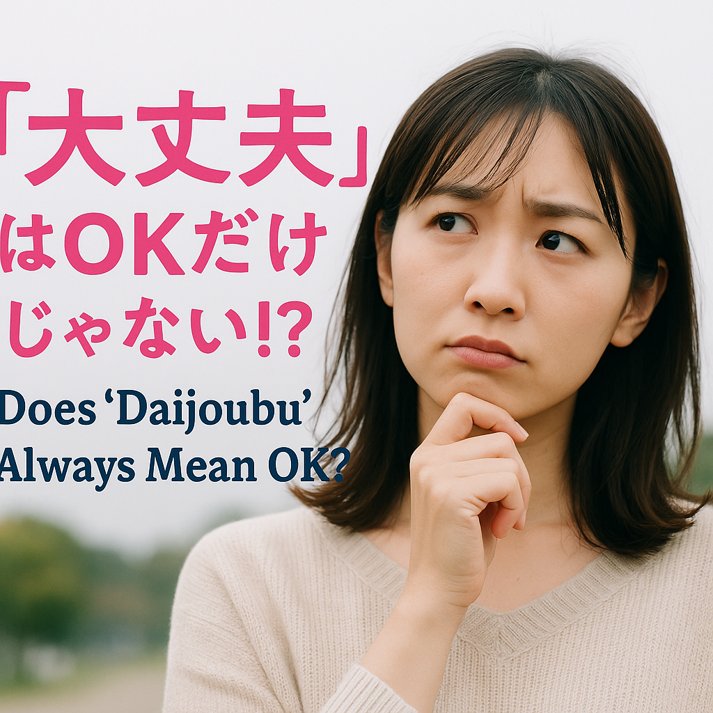 Does Daijoubu Always Mean OK?