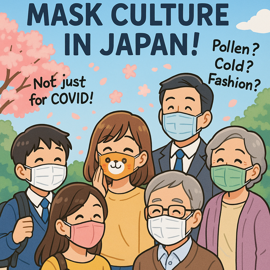 people walking around wearing masks